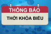 Thời khoá biểu tuần 20